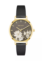 Nine West Black Leather Watch