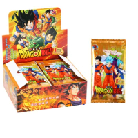 12/24/48BOX Wholesale Dragon Ball Card Full Set Playing Cards Son Goku Anime Tcg Cartas Table Game Christmas Gift Toys