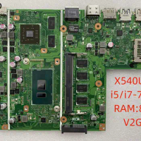 X540UP Laptop Motherboard For ASUS VivoBook R540UP R540U X540U F540U X540UPR Mainboard 4G/8G-RAM I5 I7-7th 100% Test OK