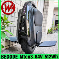 Gotway Mten3 Begode Mten3 84V 512Wh Electric Unicycle Black 10Inch Tire 800W Motor Light Monowheel Balance 11kg
