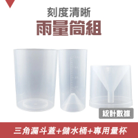 【精力工業】測雨量 降雨量 科學實驗 測雨器 天氣觀測 接水漏斗 RG16022-F(量筒 雨量器 雨量計量)
