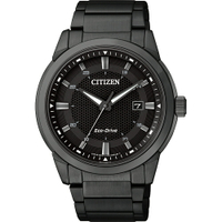 CITIZEN 星辰錶 光動能時尚腕錶(BM7145-51E)-41mm-黑面鋼帶【刷卡回饋 分期0利率】