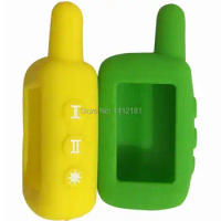 A9 Silicone Cover Key Case for 2 Way car Alarm System Starline A6/A9/A4/A8 Lcd Remote Control Key Fob Chain