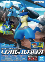 【豬帽子】組裝模型 POKEPLA收藏集 44 精選系列 利歐路 & 路卡利歐_限新北中和取貨