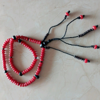 Tasbih tijani Kayu warna merah