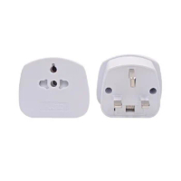 EU US to UK Converter Plug Travel Adapter Plug Socket 3Pin Electrical Plug Power Sockets Outlet with 13A Fuse White