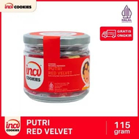 INA COOKIES JAR TOPLES KACA PUTRI RED VELVET