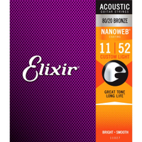 單包免運費  Elixir 80/20 Nano 10-47/11-52/12-53/13-56 木吉他弦