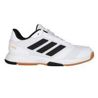 ADIDAS LIGRA 8 M 男排羽球鞋-愛迪達 休閒 運動 愛迪達 JI1505 白黑金