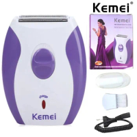 Kemei KM-280R Professional Epilator Women Rechargeable Hair Machine Mini Painless Epilator Portable 