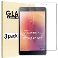 (3 Pack) Tempered Glass For Samsung Galaxy Tab A 8.0 2017 SM-T380 SM-T385 Anti-Scratch Screen Protector Tablet Film