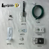 Leisguar DIY Smart Home Electric Curtain Motor Track Accessories Rail Set