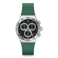Swatch Irony 金屬Chrono系列手錶 CARBONIC GREEN (43mm) 男錶 女錶 手錶 瑞士錶 金屬錶