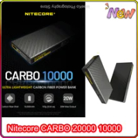 Nitecore CARBO 20000 10000 Ultra Lightweight Carbon Fiber Charger 20000mAh Mobile Power Bank Built-in charger Upgrade Version