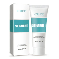 EELHOE Protein Correcting Hair Straightening Cream Silk Gloss Hair Straightening Cream Nourishing Fast Smoothing Collagen Hair