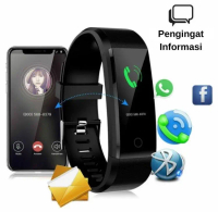 Smartwatch 115 Plus Jam Tangan Pintar B11 SmartBand Onix Jam Gelang Pintar Bluetooth Heart Rate Moni