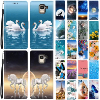 Magnet Book Case For Samsung Galaxy J6 Plus J6 Case Samsung J6 2018 J6Plus Leaher Fllip Wallet Case For Galaxy J6+ J6 Phone Case