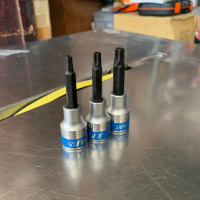 Mata sok bintang Lubang IWT 1/2\ T30 T40 T50 star bit bos pump socket torx shock"