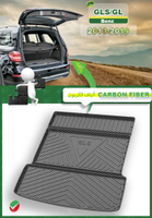 Corcoransu สำหรับ Benz GLS GLS450 19 20 21 2022 2013-2023 แผ่นปูพื้นท้ายรถแบบสั่งตัดพิเศษ สำหรับทุกฤ