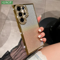 S24 Ultra Cases Luxury Glitter Diamond Plating Case for Samsung Galaxy S23 Ultra S22 Bling Soft TPU Cover for Samsung S24 Plus