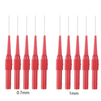 10pcs 0.7mm 1.0mm Test Probe Measuring Device Clamp Copper Test Probes Plugs Test Puncture Wire Meter Needle Multimeter Pen