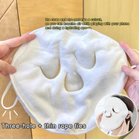 Facial Cotton Compress Towel Mask Beauty Face Moisturizing Hot and Cold Steamer Mask Open Pores Household Spa Skin Care Tools