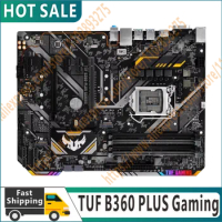100% original test TUF B360 PLUS gaming motherboard LGA1151 4x DDR4 maximum 64GB memory B360 chipset ATX HDMI SATA3 M2 DVI