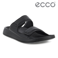 ECCO 2ND COZMO M 科摩可調式經典皮革涼拖鞋 男鞋 黑色