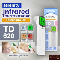 Serenity TD-620 Forehead & Ear Infrared Thermometer Alat Cek Suhu Badan Bayi Dewasa Termometer Termo