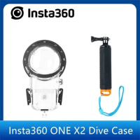 Insta360 ONE X2 Dive Case 45m IPX8 Waterproof Case Original Floating Hand Grip For Insta 360 Original Accessories