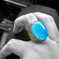 Biru Spiritus/Blue Chalcedony size Jumbo / link co live 200k
