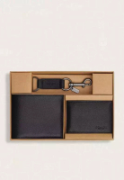 COACH Coach Boxed 3 In 1 Wallet Gift Set Black