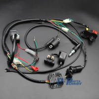 Complete Engine Electrics Wiring Harness Spark Plug AC CDI Ignition Coil For Chinese Dirt Bike 150-250cc Zongshen Loncin Lifan