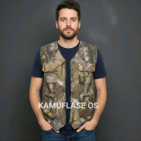 Rompi camo outdoor hikking hunting fishing rompi lapangan multi-fungsi Realtree Mossy oak