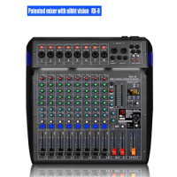 Rx8 Professional Audio Digital Mixer 8 Channel Dj Audio Mixing System 16 Kinds Of DSP Effects Professional Audio Mixer Console