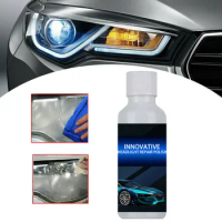 30ml Car Headlight Repair Fluid Headlight Polish Headlight Repair Kit Refurbishment Liquid Car Headlight Restoration Wash Kit