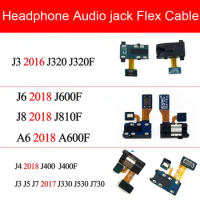 Earphone Audio Jack Flex Cable For Samsung Galaxy J3 J4 J3 J5 J7 J330 J530 J730 J400F J6 J8 A6 2016 2017 2018 J320 J320F J400