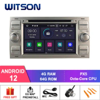 WITSON Android 10 CAR RADIO FOR FORD FOCUS C-MAX FIESTA FUSION GALAXY Auto Multimedia Carplay IPS GPS Vehicle Head Unit