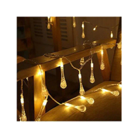 【北熊の天空】水滴燈串 50燈 庭園景觀裝飾串燈 氣泡球 水滴掛飾 LED燈串(聖誕耶誕燈飾 戶外燈串 露營燈串)