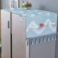 新款冰箱巾單開門雙開門冰箱蓋布防塵罩冰箱蕾絲耐磨耐洗蓋巾