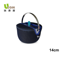 【瑞康屋UCOM】牛仔系列防溢提鍋附提袋14cm