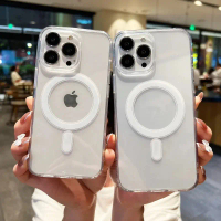 เคสชาร์จไร้สายแบบแม่เหล็ก, ใส, เข้ากันได้กับ iPhone 17Air 16 15 14 Pro Max 11 12 13 X XR XS15 16 Plu