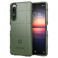 For Sony Xperia 1 II Shockproof Silicone Armor Case for Sony xperia 1 ii Shield Case Full Protective Rubber Matte Phone Cover