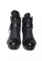 Prada Pre-Loved PRADA Black Leather Ankle Boots