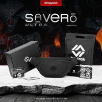 (Exclusive) - Waist Bag SAVERO Tas Selempang Cowok Waterproof Sling Bag Kulit Anti Air Waistbag Cros