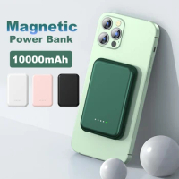 10000mAh Mini Magnetic Power Bank for iPhone 13 12 Mini Pro Max Portable Outdoor Wireless Charging Powerbank Portable Charger