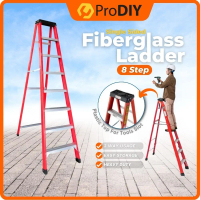 Tangga Boleh Lipat 5 Step Ladder 1.5m 4.92ft Step Aluminium Single Sided Fibre Glass Ladder Fibregla