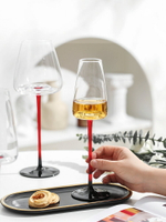 悠米兔玻璃酒杯家用輕奢酒杯紅酒杯水晶高腳杯一對葡萄酒杯香檳杯