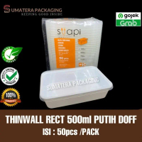 Thinwall Rectangle 500Ml Suapi Warna Isi 25Pcs Per Pack Medan Terlaris