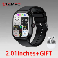 LEMFO LT10 Smartwatch for Men 2.01'' Inch Color Screen Bluetooth Call Blood Oxygen/Sleep monitoring 